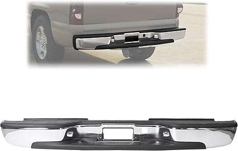 KUAFU Chrome Rear Step Bumper Compatible
